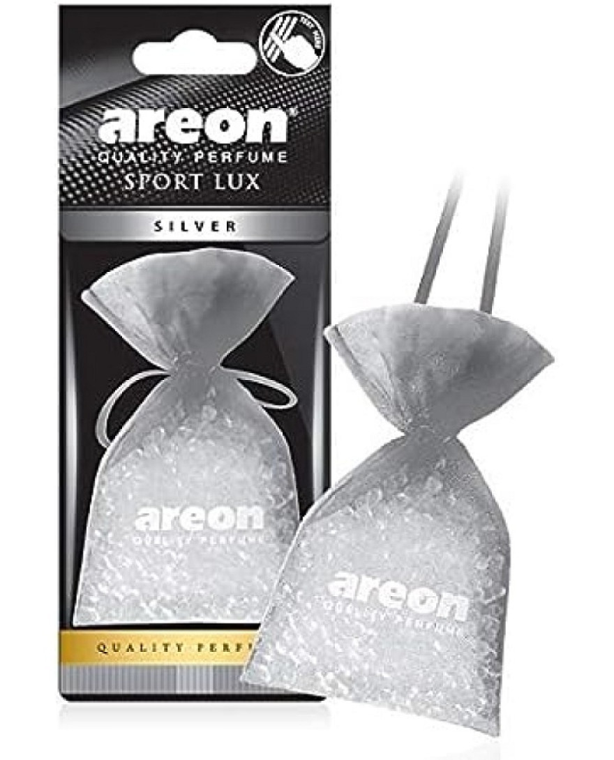 AREON Pearls Lux I Car And Home Air Freshener I Quality Perfume I Silver